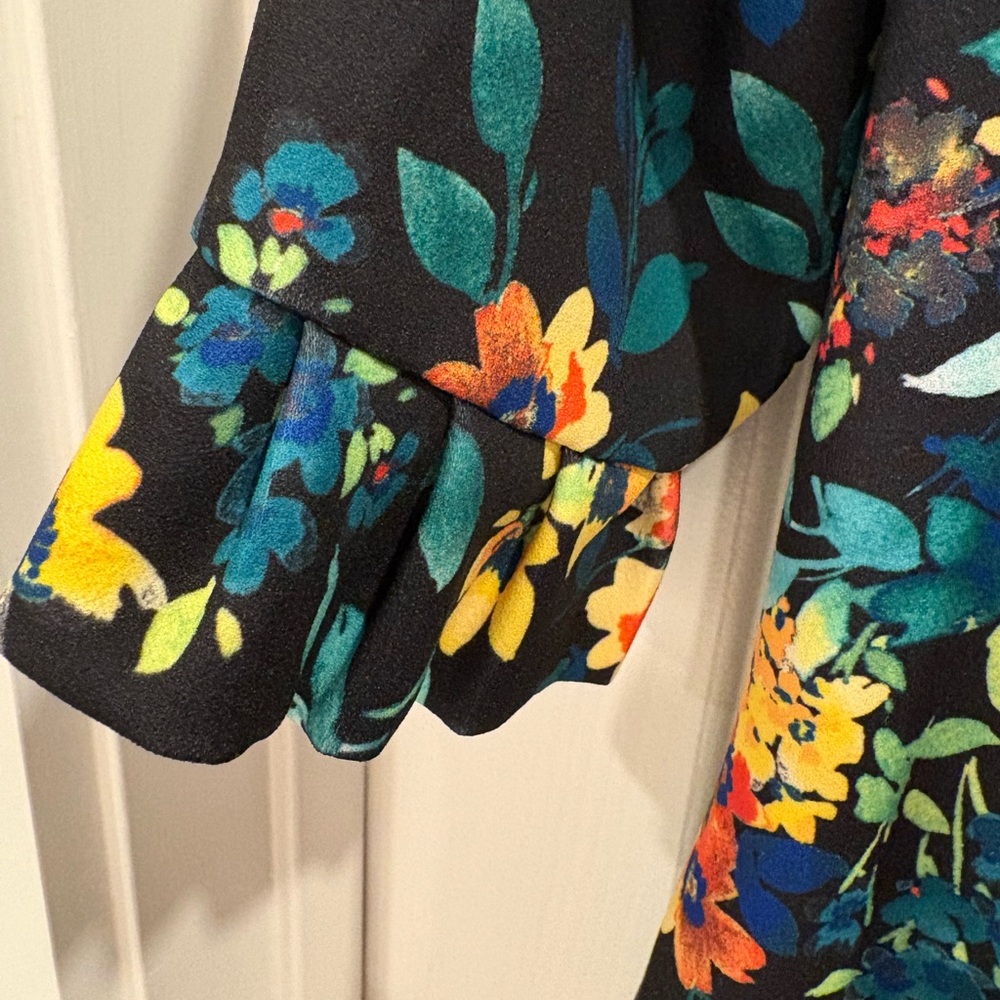 Calvin Klein Black Floral Dress - Picture 4 of 11